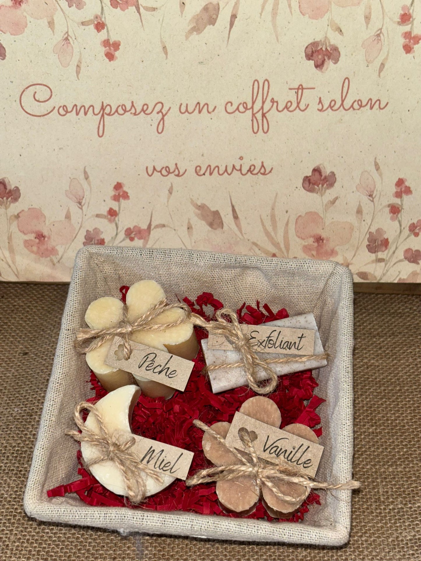 🌸 Coffret de 4 Savons – Petits Formats